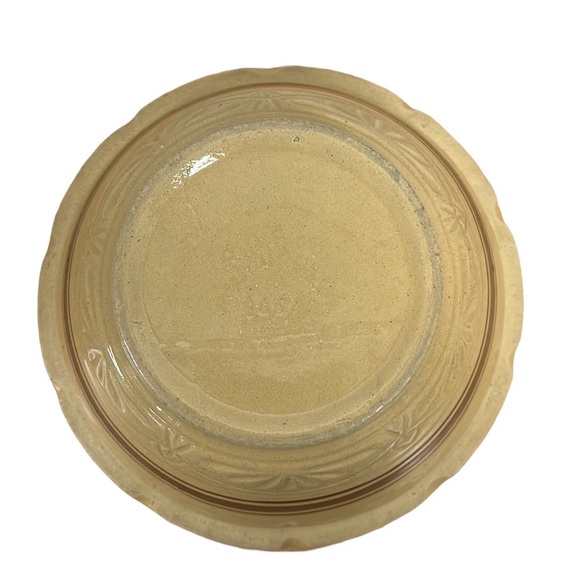 Antique Robinson Ransbottom RRP Pottery 305 Yellow Mixing Bowl Roseville Ohio - Picture 8 of 10